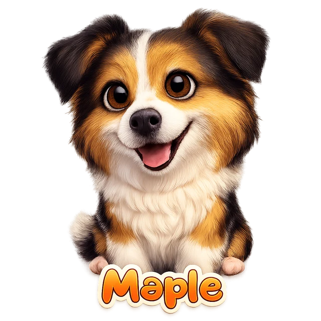 Border collie cartoon